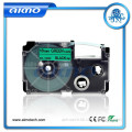 Good quality green tape cassette XR-18GN for Casio label printer in 18mm*8m